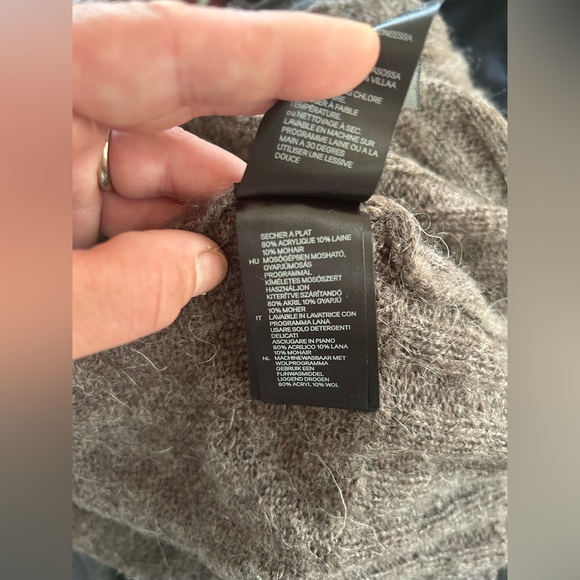 H&M MOHAIR MIX PONCHO - Picture 3 of 5